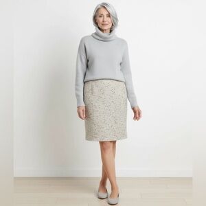 Talbots tweed Ivory Skirt. Size: 8